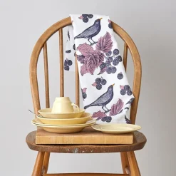 Thornback & Peel Blackbird & Bramble Tea Towel