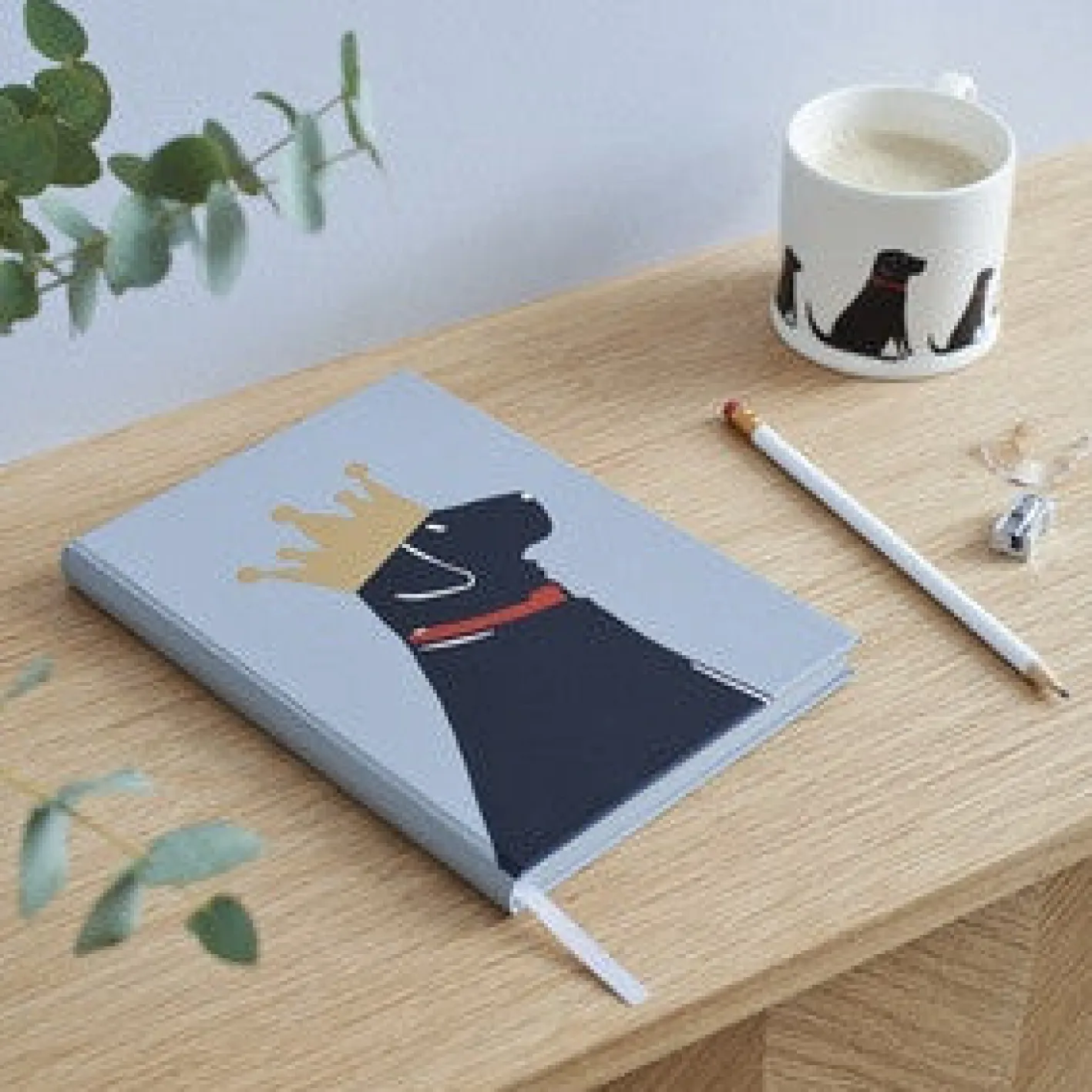 Sweet William Black Labrador Notebook