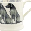 Emma Bridgewater Black Labrador-- Sitting 1/2 Pint Mug