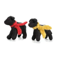 Amica Felt Black Labrador Toy