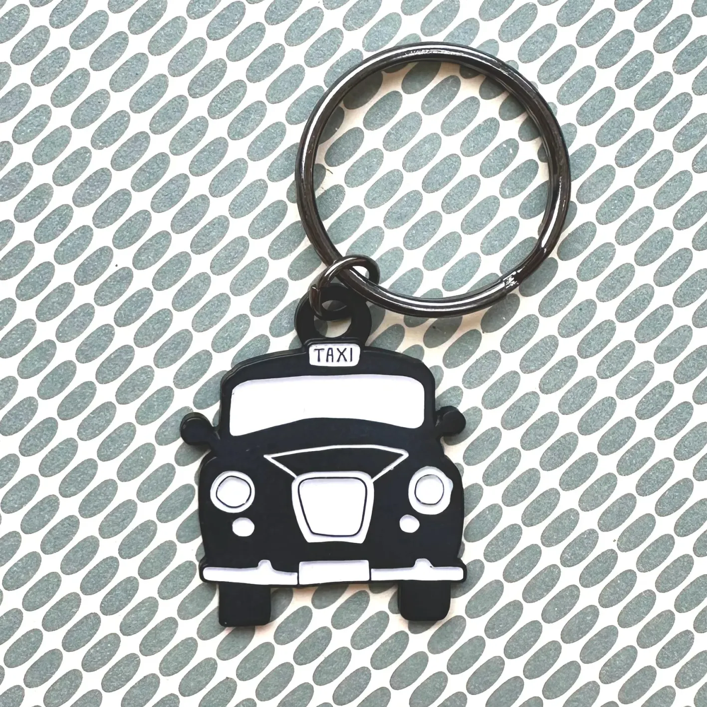 Victoria Eggs Black Taxi Keyring