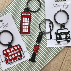 Victoria Eggs Black Taxi Keyring