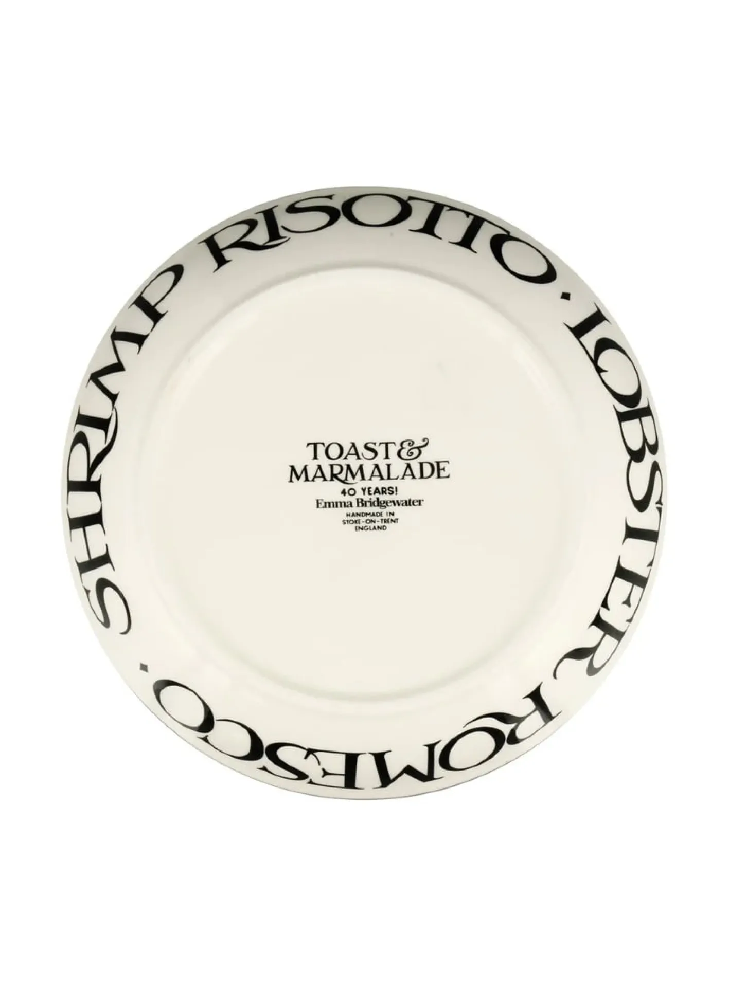 Emma Bridgewater Black Toast Crab Linguini Medium Pasta Bowl