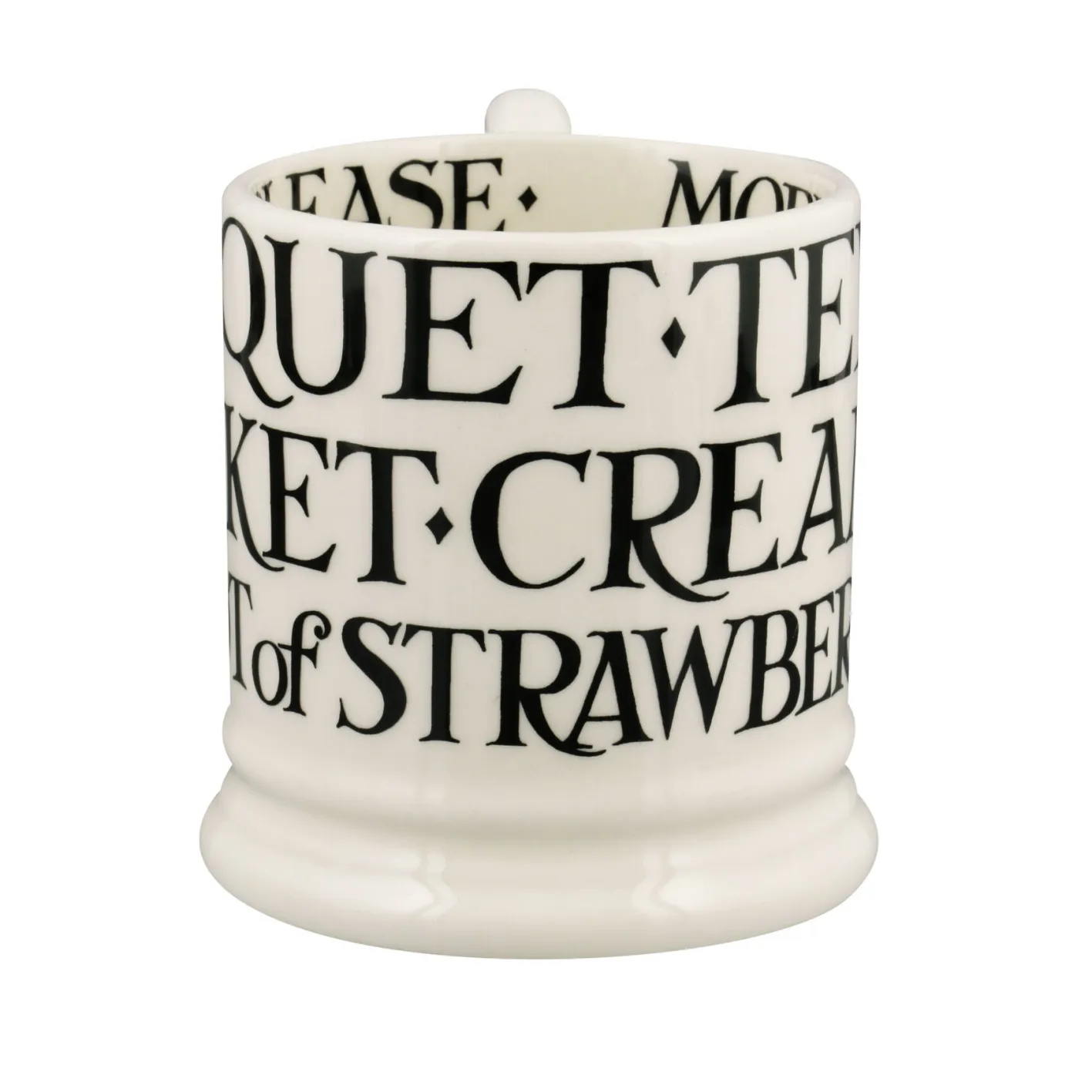 Emma Bridgewater Black Toast Cream Tea 1/2 Pint Mug