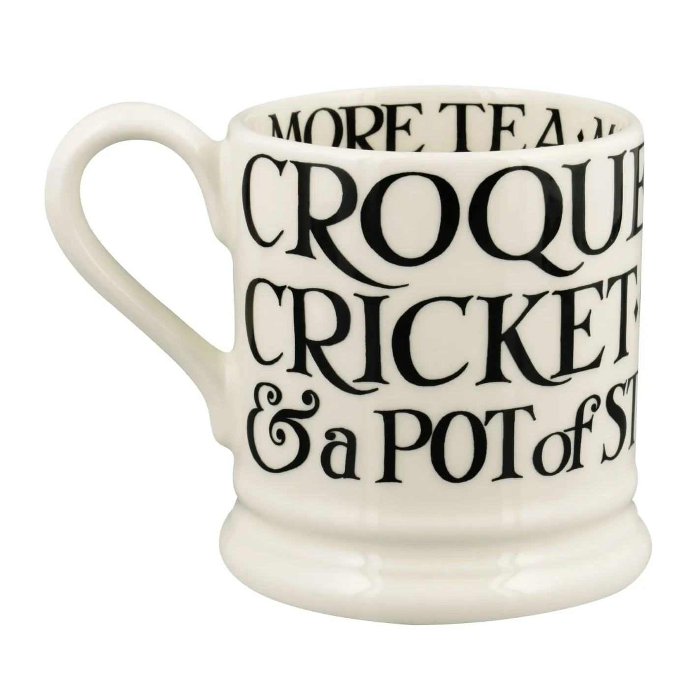 Emma Bridgewater Black Toast Cream Tea 1/2 Pint Mug