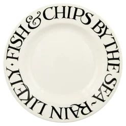Emma Bridgewater Black Toast Fish & Chips 10 1/2 inch Plate