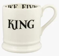 Emma Bridgewater Black Toast King & Queen Set of 2 1/2 Pint Mugs