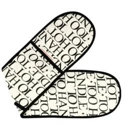 Emma Bridgewater Black Toast Oven Glove & Tea Towel Set