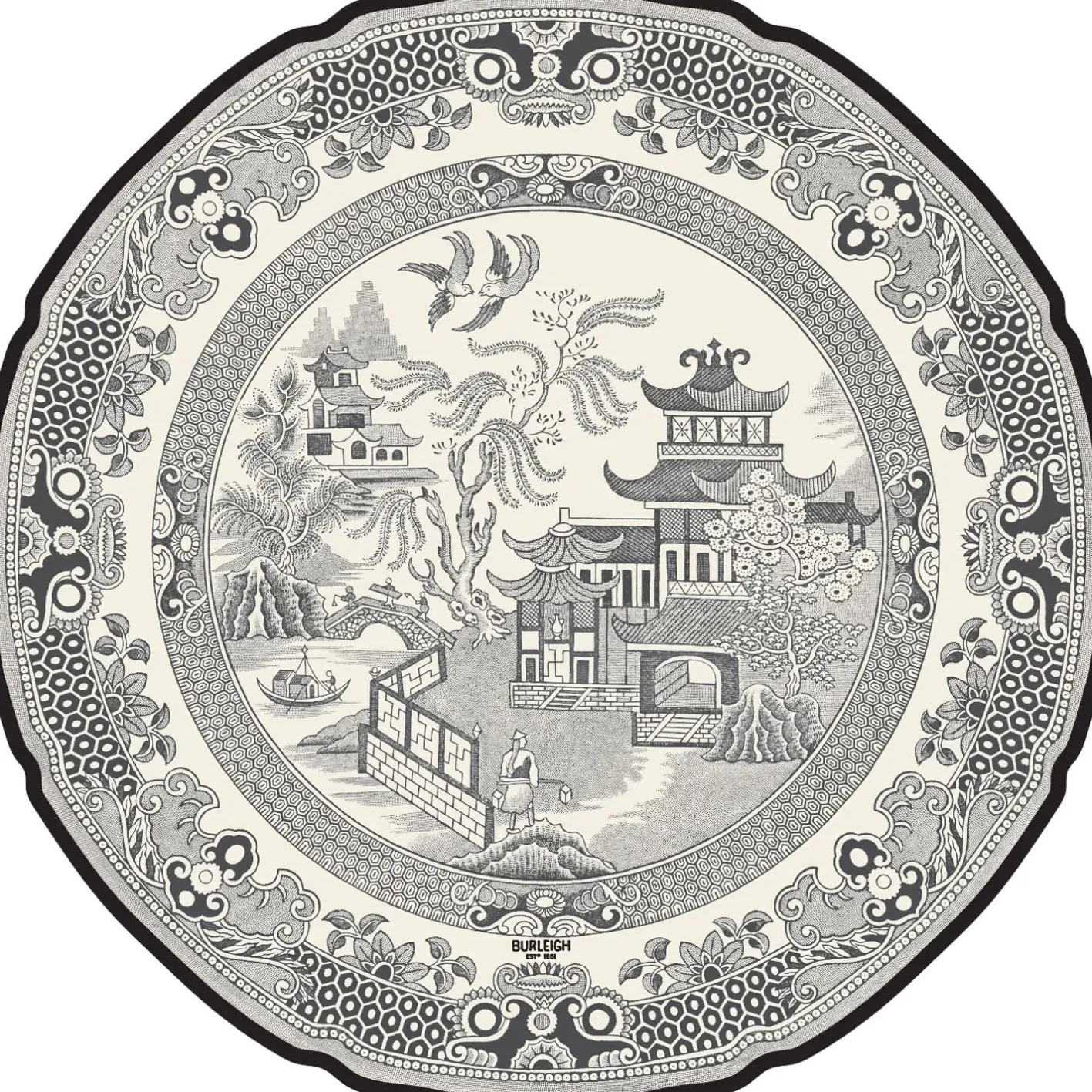 Burleigh Black Willow 12 Die-Cut Paper Placemats