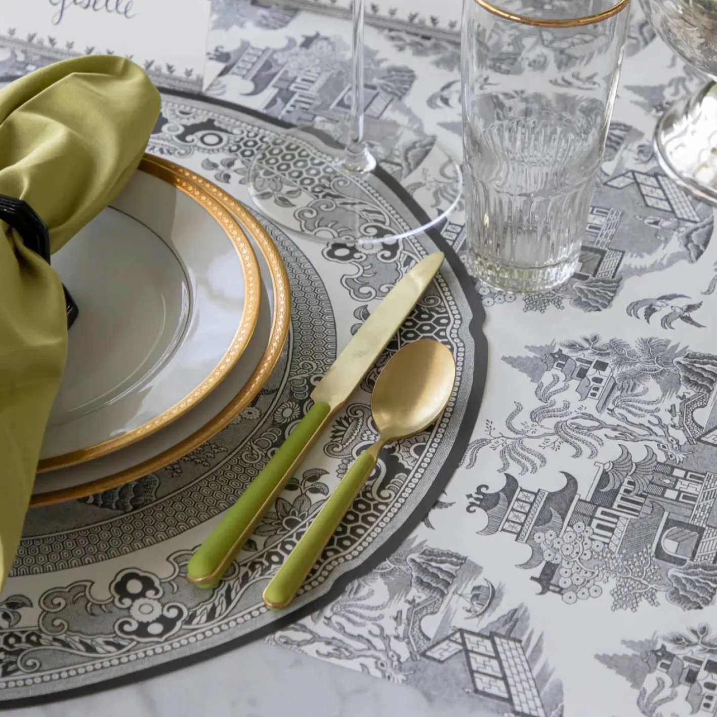 Burleigh Black Willow 12 Die-Cut Paper Placemats