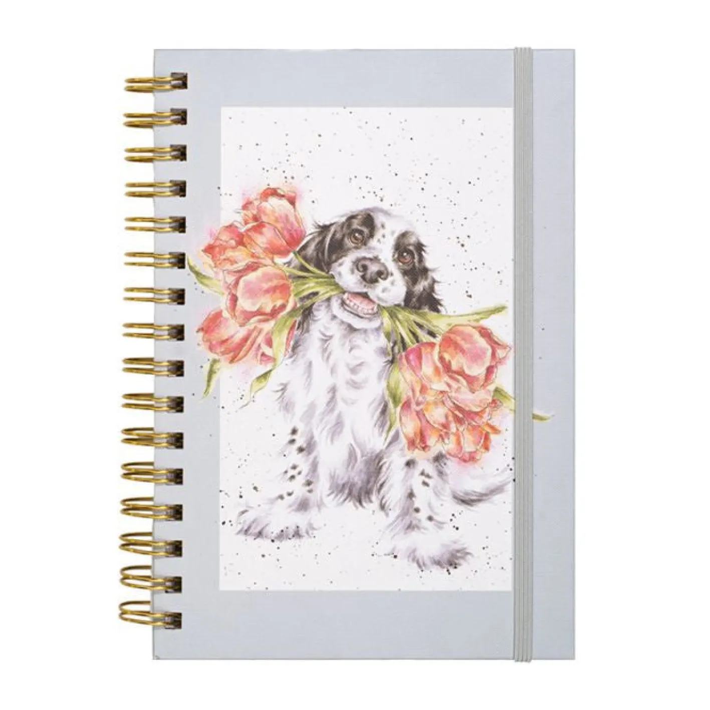 Wrendale Designs 'Blooming with Love' Spaniel Spiral Bound Notebook