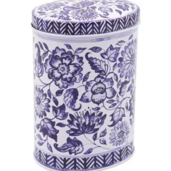 Elite Tins Blue & White Mini Oval Tin