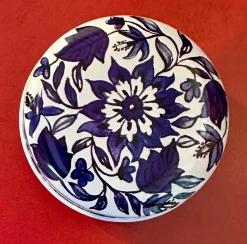 Elite Tins Blue & White Mini Round Tin