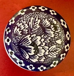 Elite Tins Blue & White Mini Round Tin