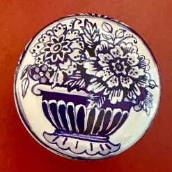 Elite Tins Blue & White Mini Round Tin