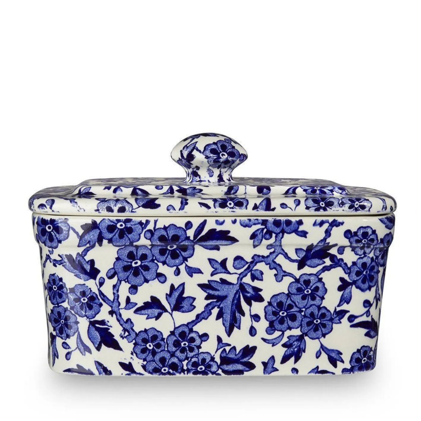 Burleigh Blue Arden Butter Dish