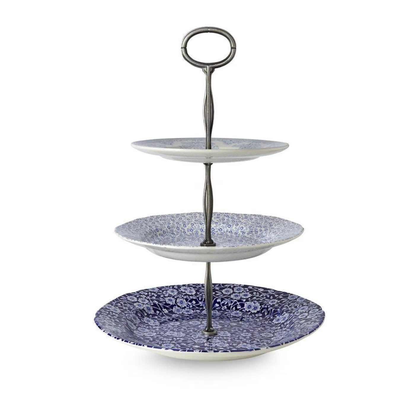Burleigh Blue Asiatic Pheasants / Calico / Felicity 3 Tier Cake Stand