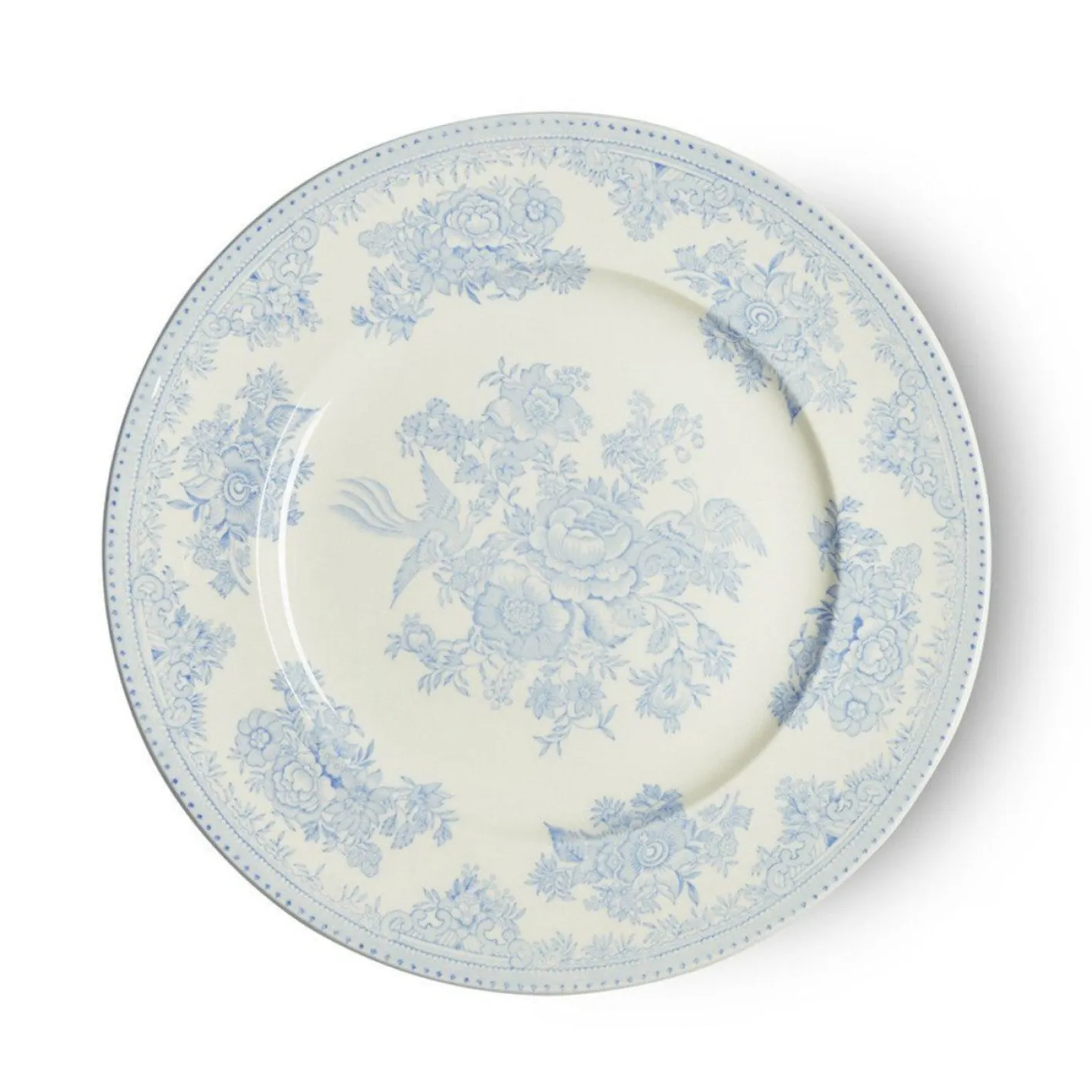 Burleigh Blue Asiatic Pheasants Medium Plate 8 3/4 in