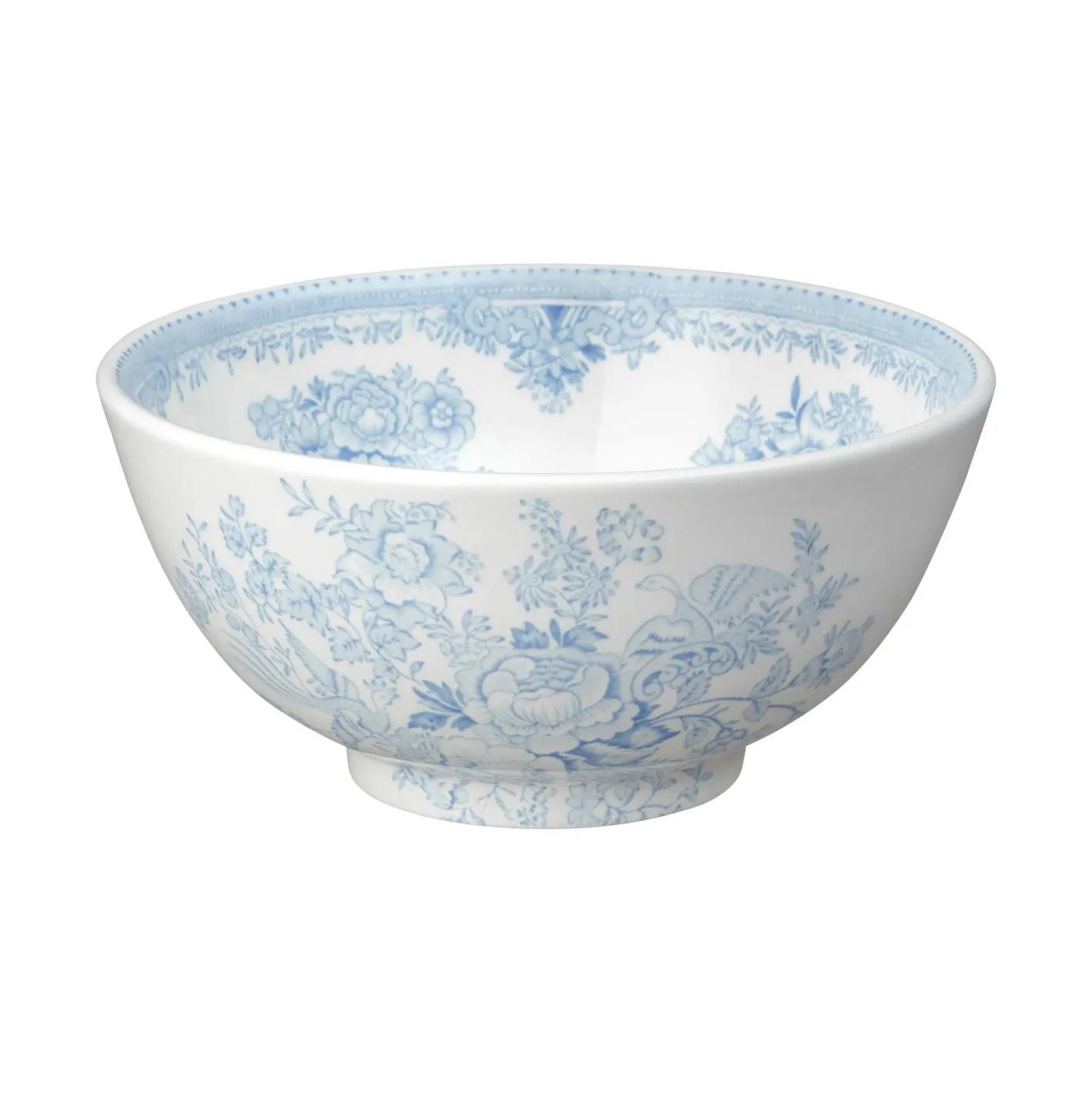 Burleigh Blue Asiatic Pheasants Medium Footed Bowl
