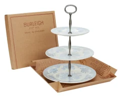 Burleigh Blue Asiatic Pheasants 3 Tier Cake Stand