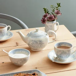 Burleigh Blue Asiatic Pheasant Teacup and Saucer