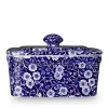 Burleigh Blue Calico Butter Dish