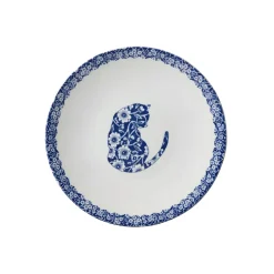 Burleigh Blue Calico Cats Cereal Bowl