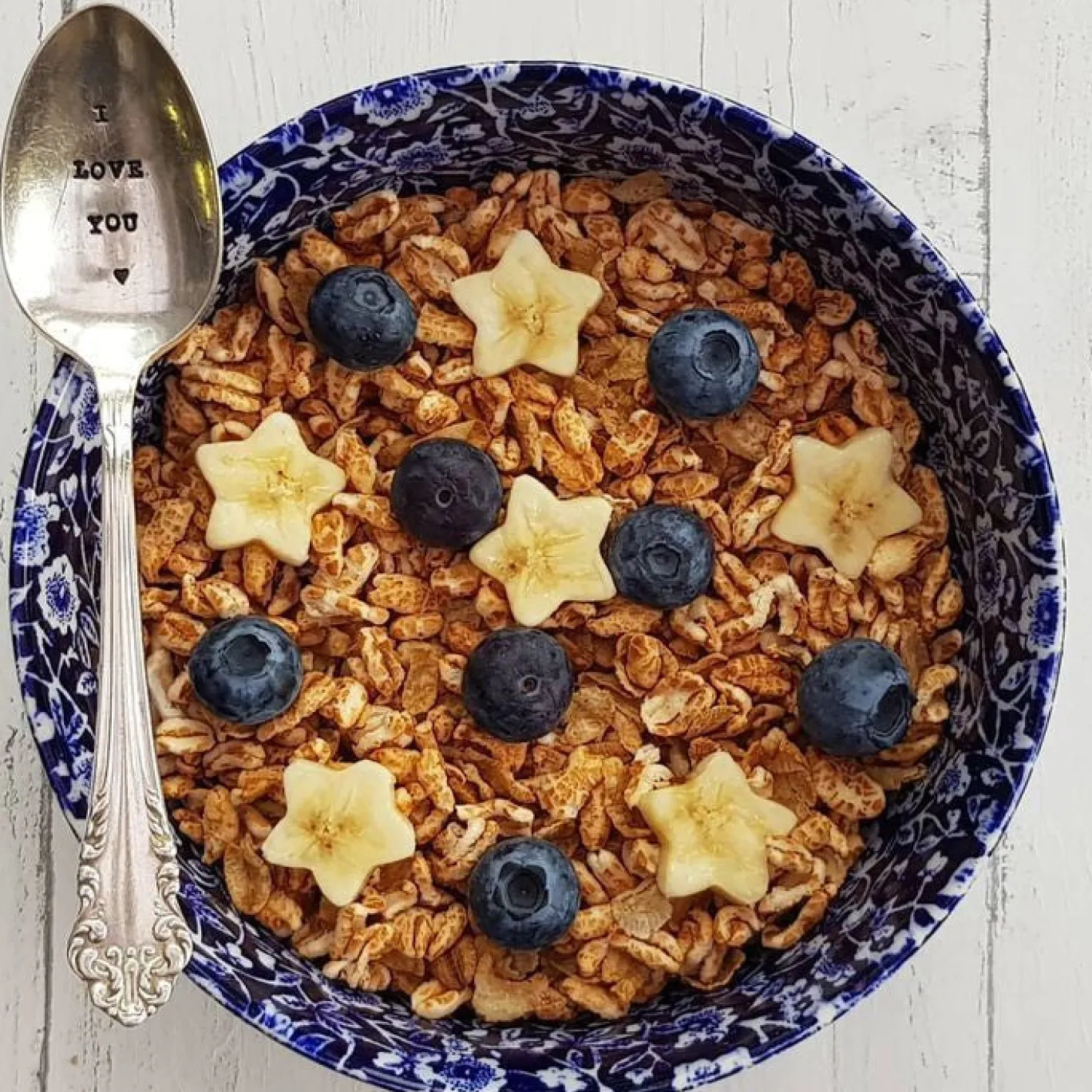 Burleigh Blue Calico Cereal Bowl