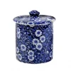 Burleigh Blue Calico Covered Jam/Sugar Pot