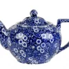 Burleigh Blue Calico Teapot Large
