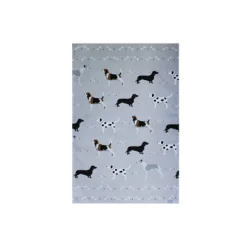Bailey & Friends Blue Dogs Cotton Tea Towel