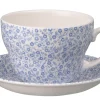 Burleigh Blue Felicity Breakfast Cup and Saucer