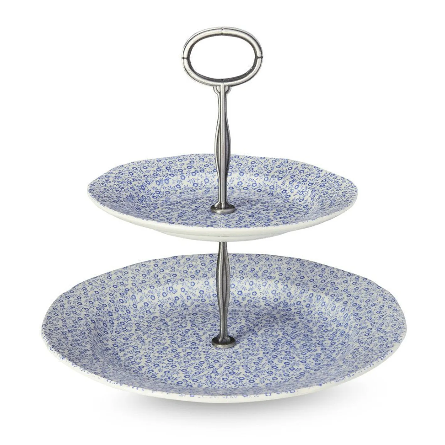 Burleigh Blue Felicity 2 Tier Cake Stand