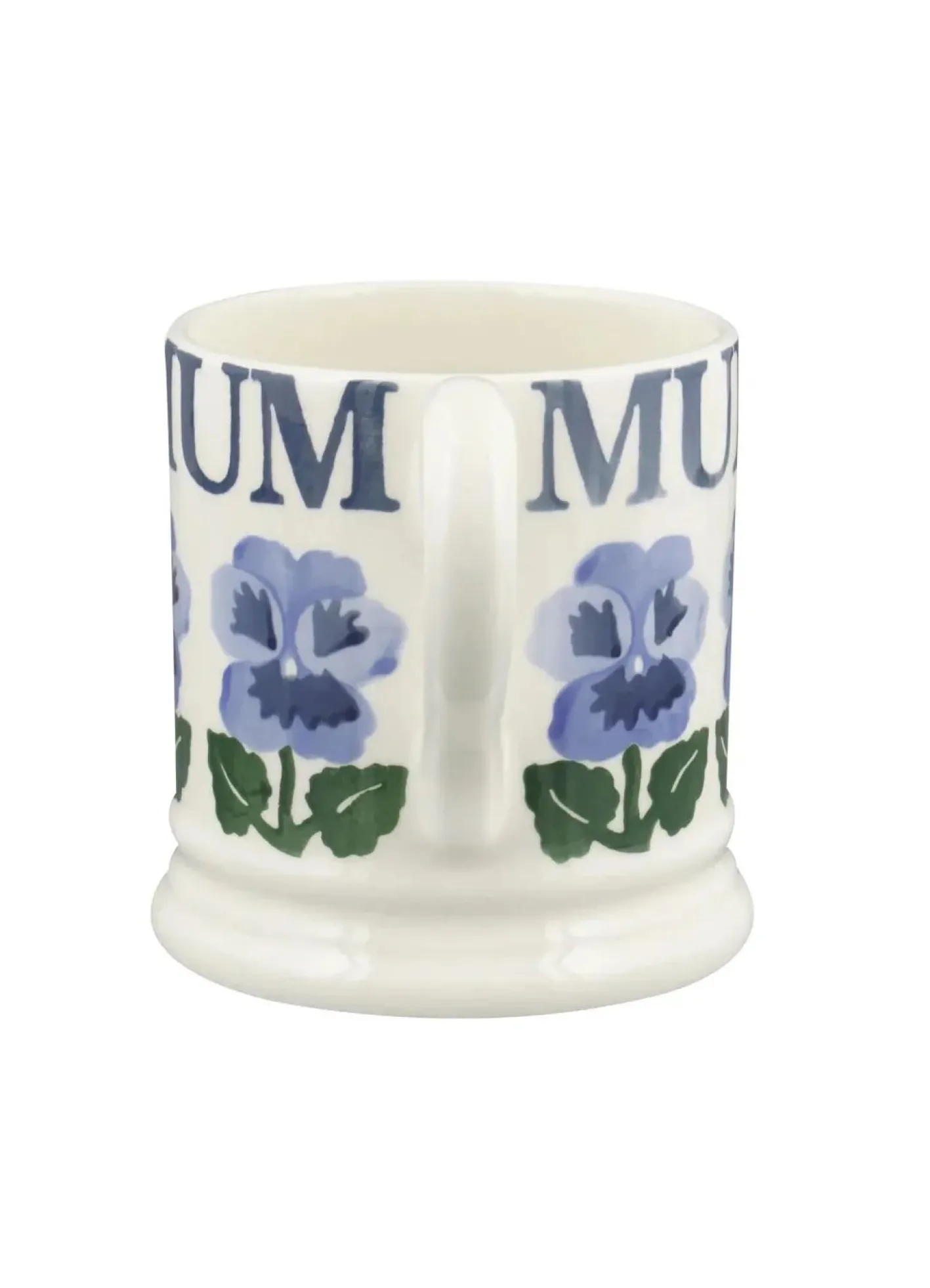 Emma Bridgewater Blue Pansies Mum 1/2 Pint Mug