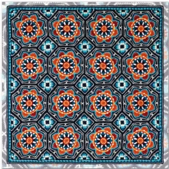 Emma Ball Blue Persian Tiles Greetings Card