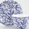 Burleigh Blue Prunus Teacup and Saucer