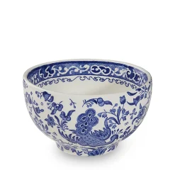 Burleigh Blue Regal Peacock Mini Footed Bowl - 4.75in/12cm