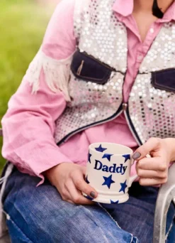 Emma Bridgewater Blue Star Daddy 1/2 Pint Mug