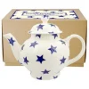 Emma Bridgewater Blue Star 4 Mug Teapot Boxed