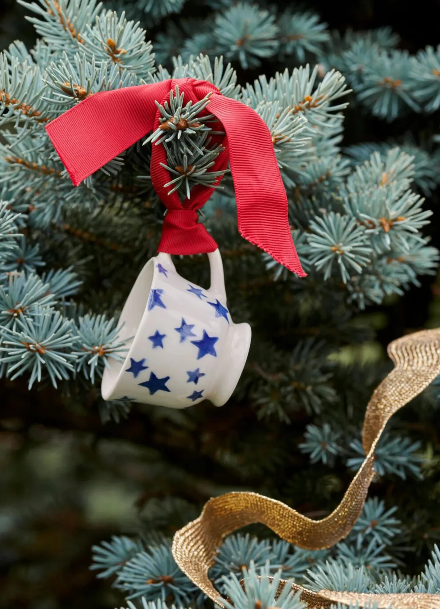 Emma Bridgewater Blue Star Tiny Teacup Boxed