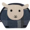 Earth Squared Bags Blue Tantallon Tweed  Sheep Purse