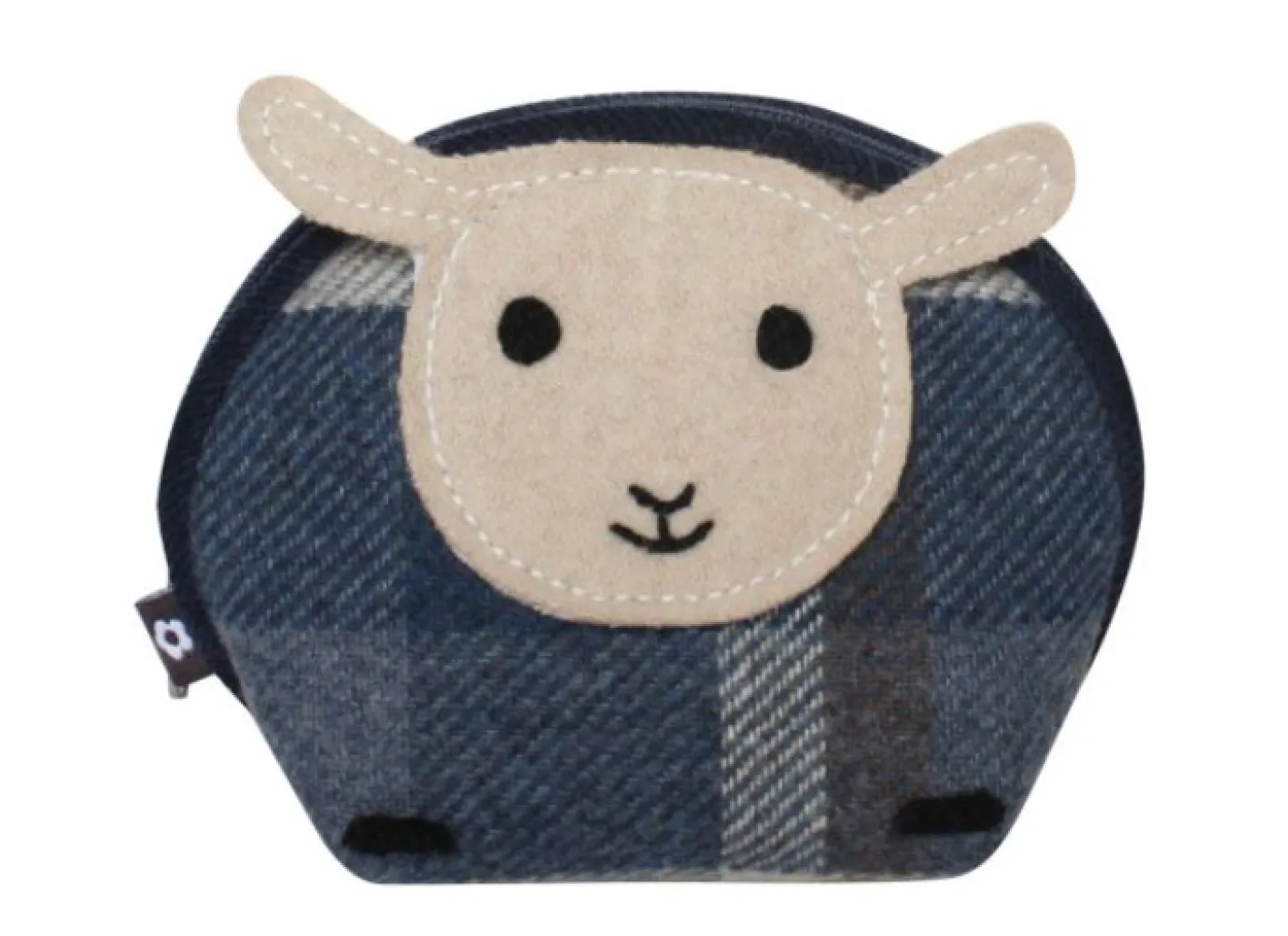 Earth Squared Bags Blue Tantallon Tweed Sheep Purse