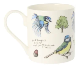 Mclaggan Smith 5 Blue Tits Bone China Mug