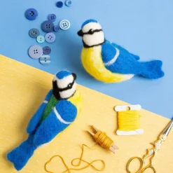 Hawthorn Handmade Blue Tits Needle Felting Kit