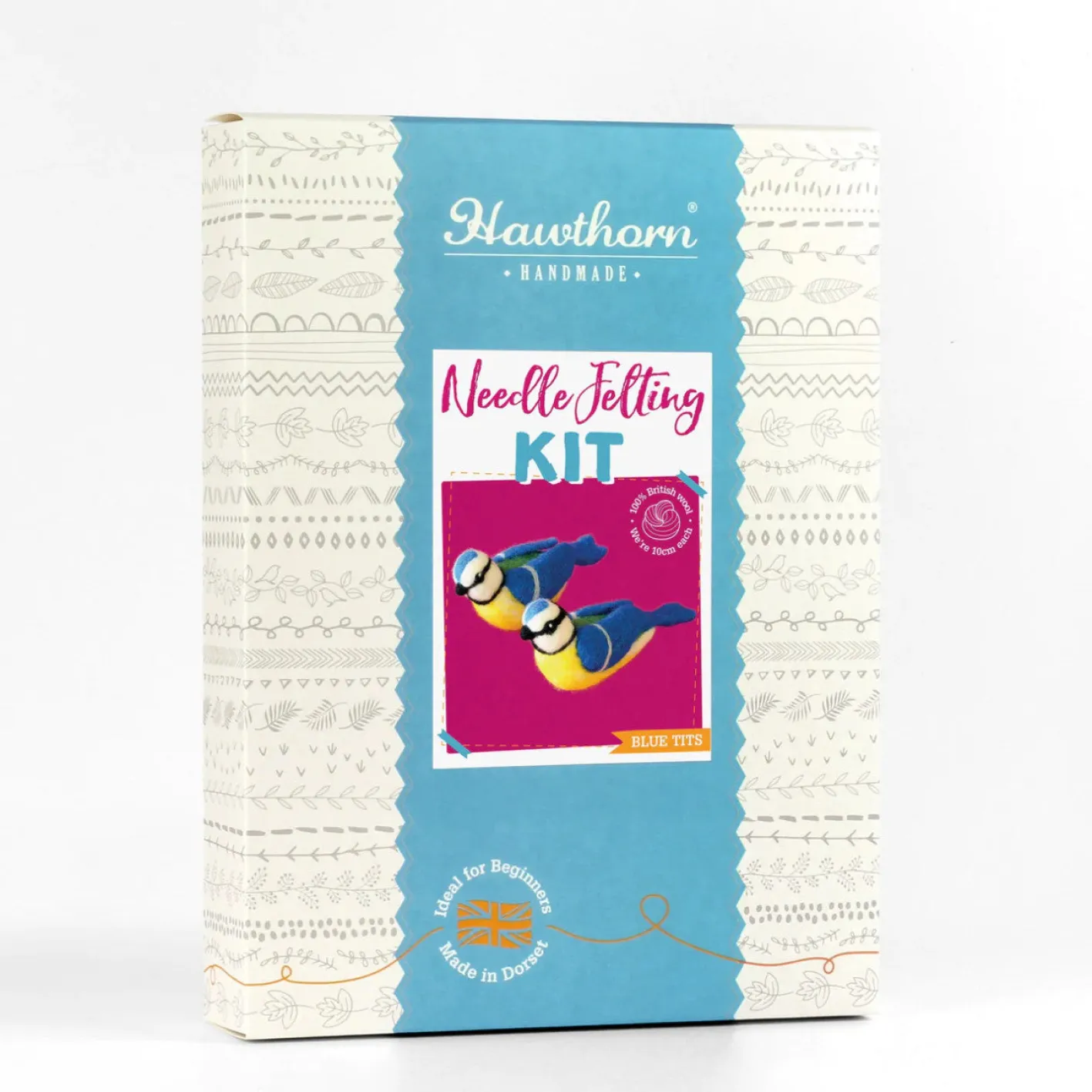 Hawthorn Handmade Blue Tits Needle Felting Kit