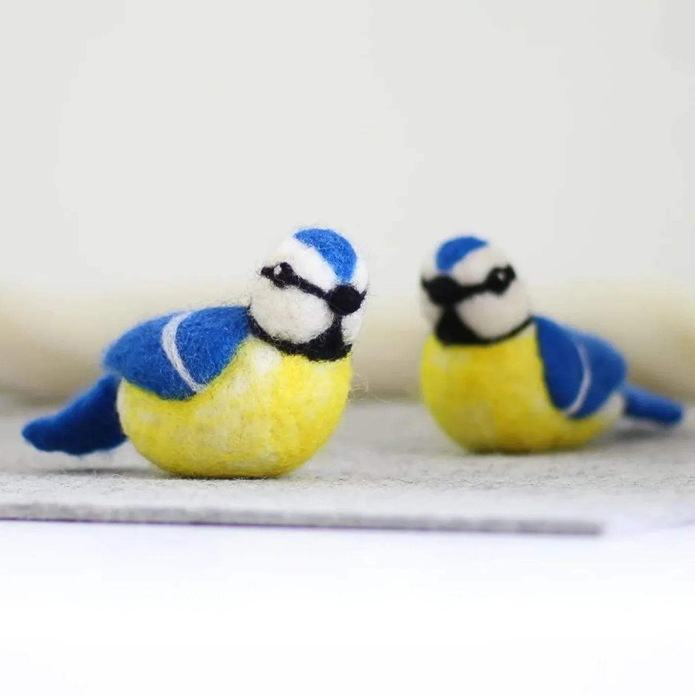 Hawthorn Handmade Blue Tits Needle Felting Kit