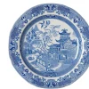 Burleigh Blue Willow Dinner Plate 10 1/2 in