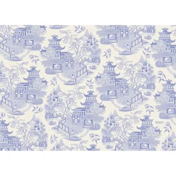 Burleigh Blue Willow Pad of 18 Paper Placemats
