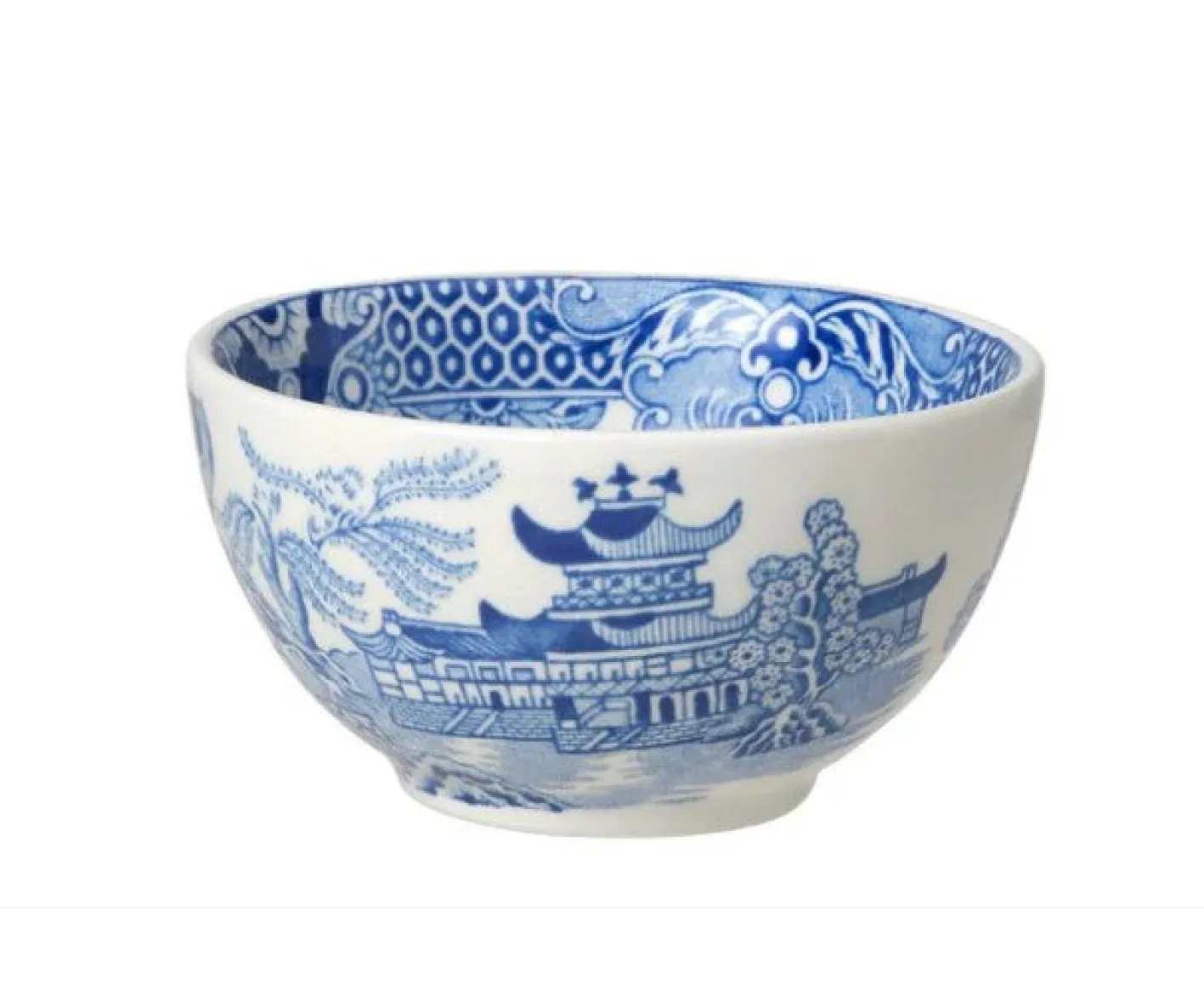 Burleigh Blue Willow Small Sugar Bowl - 3.75in/9.5cm