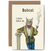 Bewilderbeest Bobcat Greetings Card